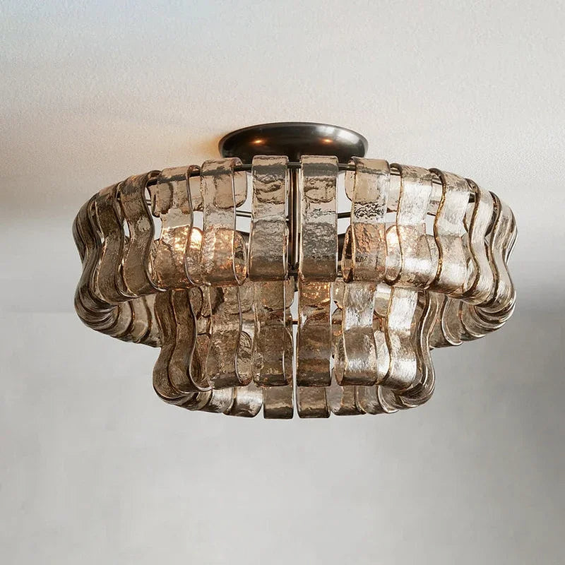 Riviera Flush Mount Chandelier-DWHOME