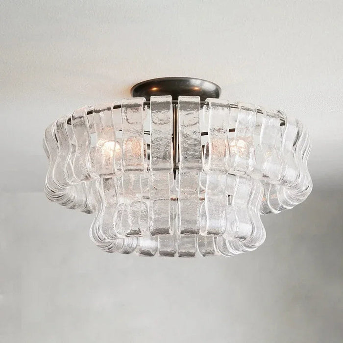 Riviera Flush Mount Chandelier-DWHOME
