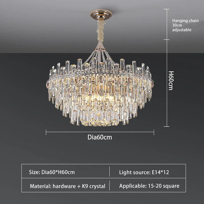 Gio Crystal Modern Chandelier.