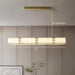 Natural Marble & Crystal Modern Ceiling Light Fixture-DWHOME