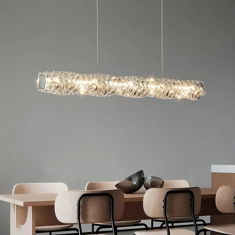 60" Bacci Modern Crystal Dining Room Chandelier-DWHOME