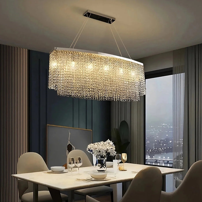 Alleri Crystal Dining Room Modern Chandelier.