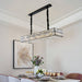 Bacci Kitchen Island Modern Crystal Chandelier.