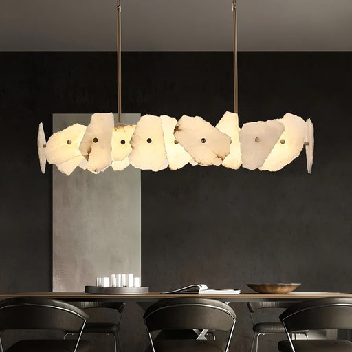 Natural Marble Dining Room Chandelier.