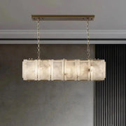 40" Natural Marble Rectangular Chandelier-DWHOME