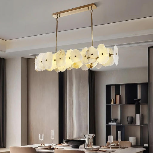 Natural Marble Dining Room Chandelier.