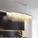 Cadena Stainless Steel Dining Room Chandelier.