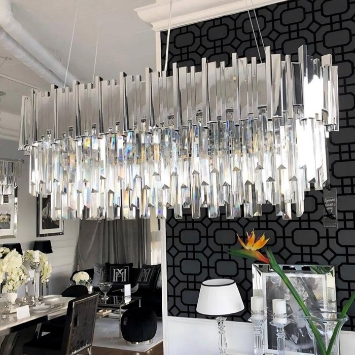 Gio 47" Crystal Dining Room Chandelier.