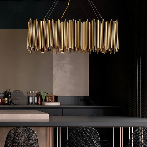 Vigo Dining Room Chandelier, Gold.