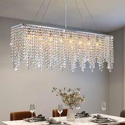 Chandelier de cuisine 40" en cristal pour îlot central DWHOME