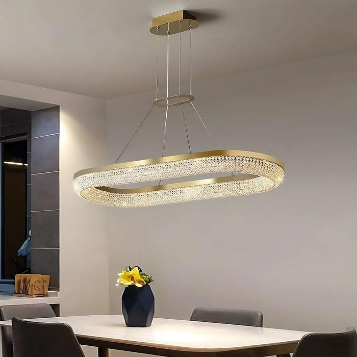 Bergamo Crystal Dining Room Chandelier-DWHOME