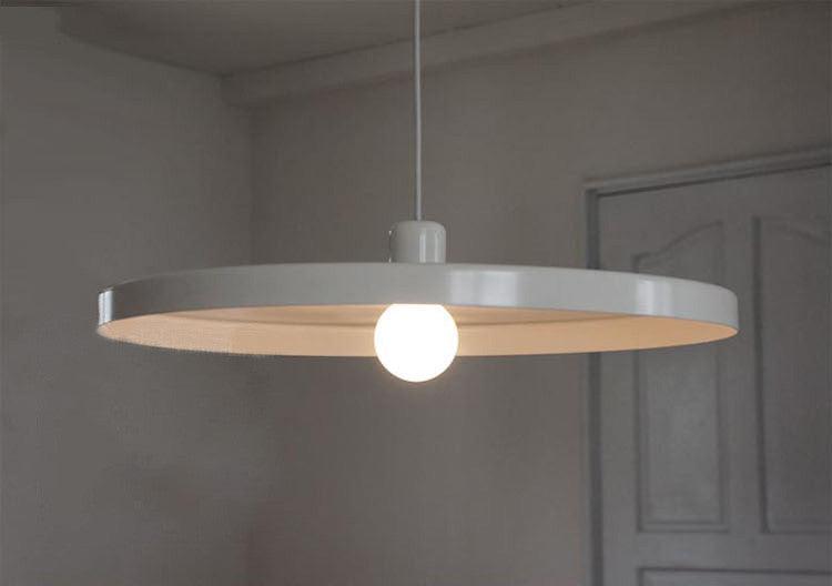 Minimalist White Disk Pendant Light - DWHOME