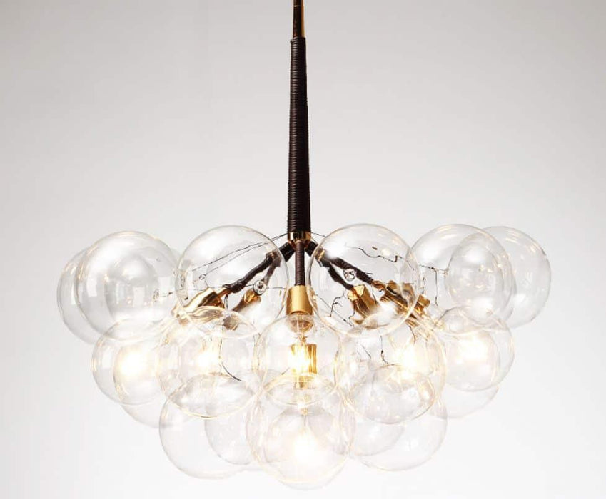 Doorana Modern Glass Balls Bubble Chandelier Lamp.