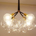 Doorana Modern Glass Balls Bubble Chandelier Lamp.