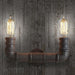 Duo water pipe industrial wall light sconce.