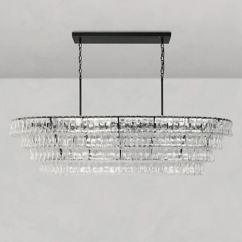 Ghiaccio Oval Chandelier 54''65''-DWHOME