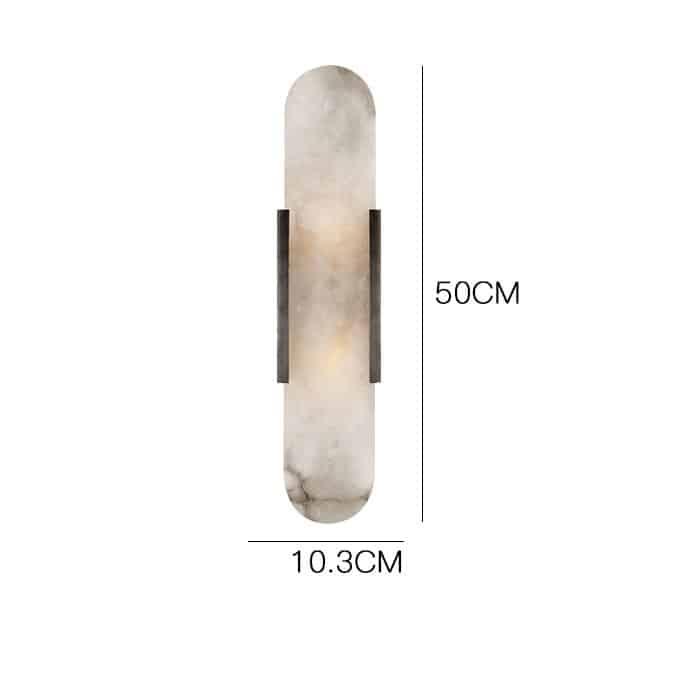 Ekorna Marble Sleek Slab Wall Lamp - DWHOME