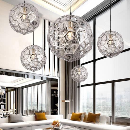 Eldone Modern Sophisticated Web Pendant Lamp.