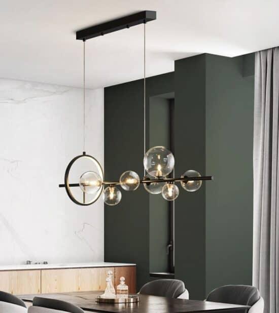 Elomkona Molecular Circus Hoop Pendant Lamp.