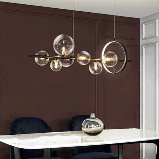 Elomkona Molecular Circus Hoop Pendant Lamp.