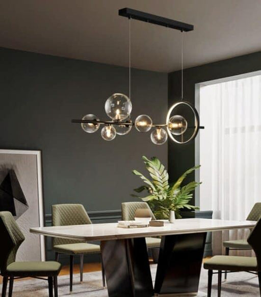 Elomkona Molecular Circus Hoop Pendant Lamp.