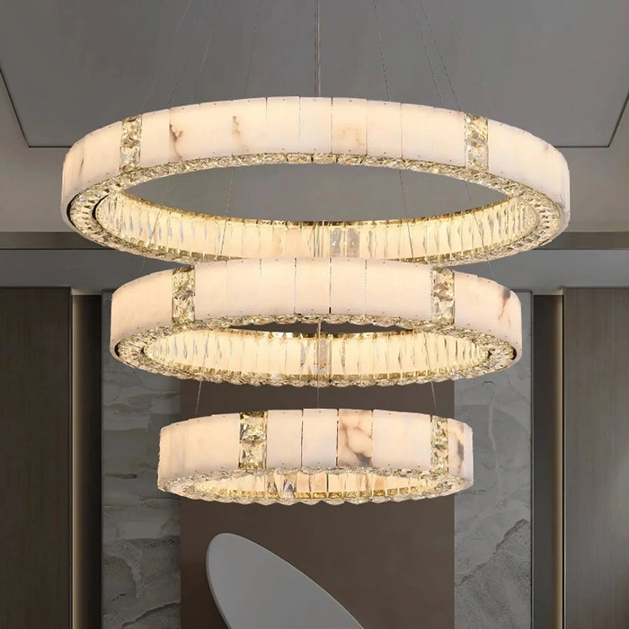 Marble & Crystal Modern Chandelier-DWHOME