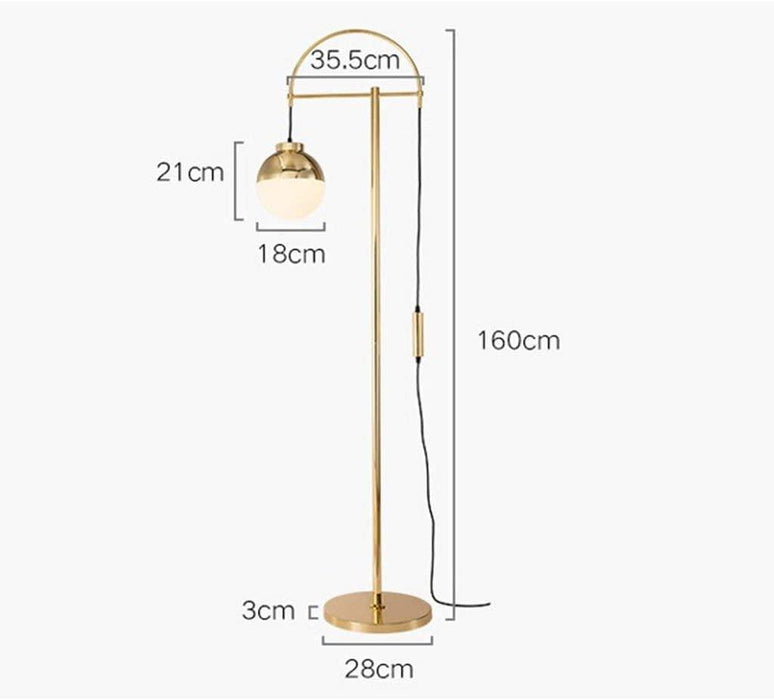 Erling Contemporary Streamlined Floor Lamp.