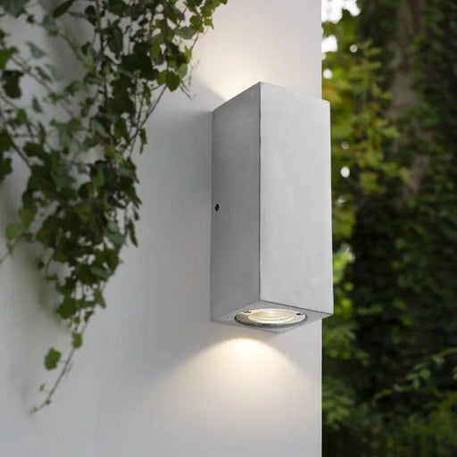 Ernarj Rectangular Twin Shine Cement Wall Lamp.