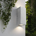 Ernarj Rectangular Twin Shine Cement Wall Lamp.