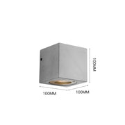 Ernarj Rectangular Twin Shine Cement Wall Lamp-DWHOME