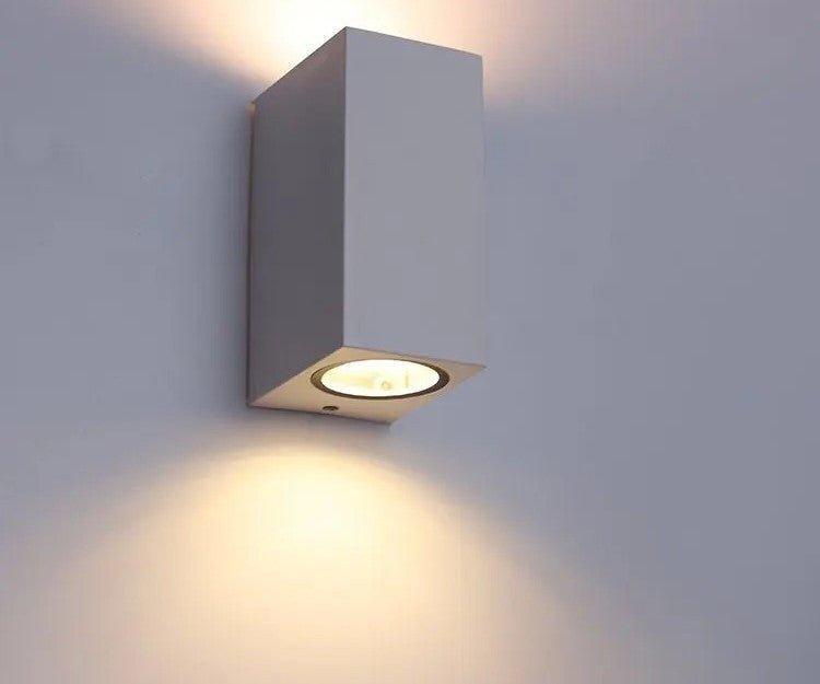 Ernarj Rectangular Twin Shine Cement Wall Lamp.