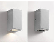 Ernarj Rectangular Twin Shine Cement Wall Lamp-DWHOME