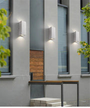 Ernarj Rectangular Twin Shine Cement Wall Lamp-DWHOME