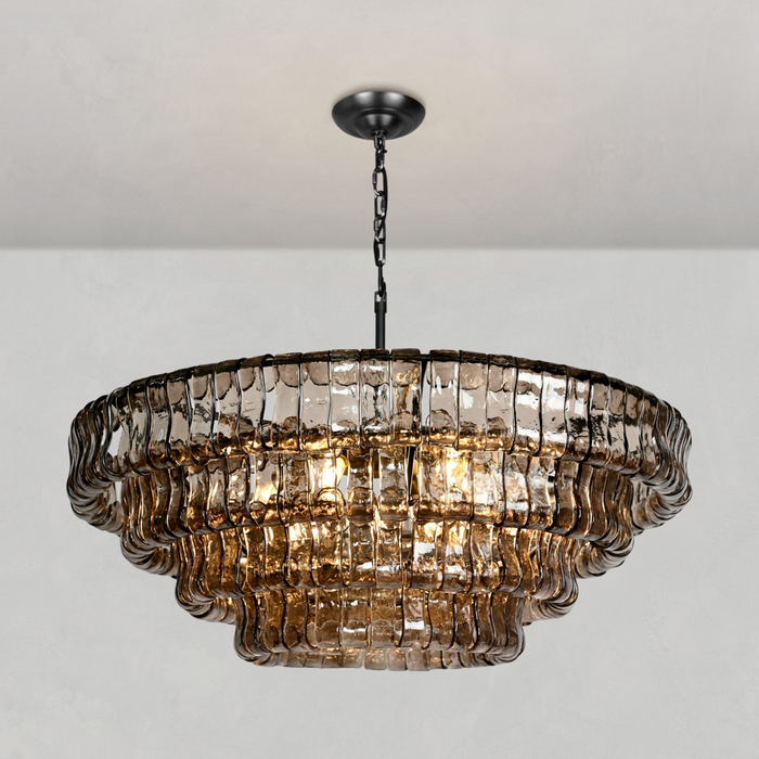 Ghiaccio Round Chandelier 36''48''-DWHOME