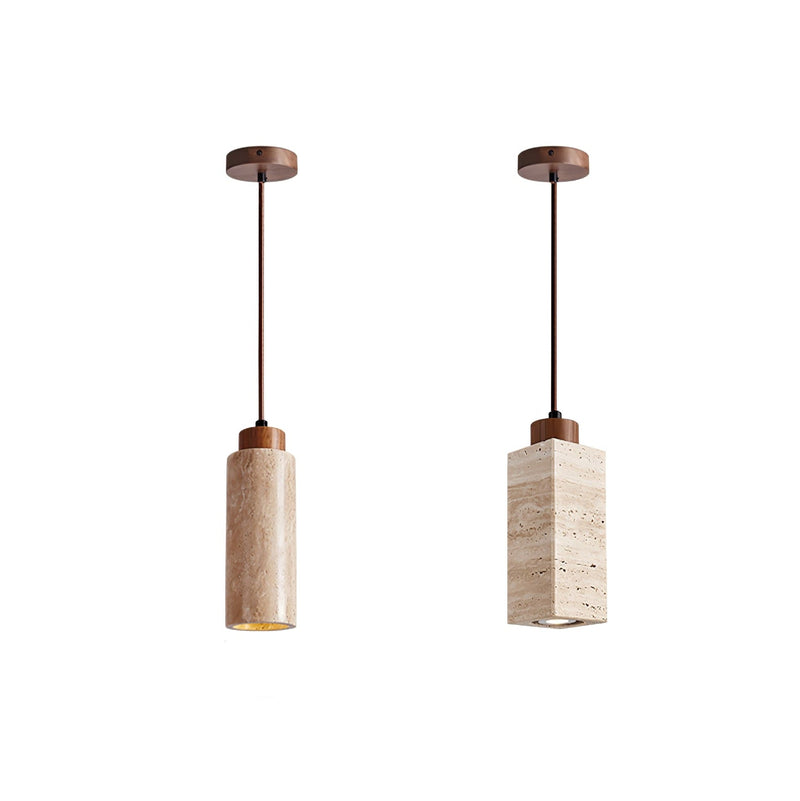 Solvara Travertine Pendant Lamp-DWHOME
