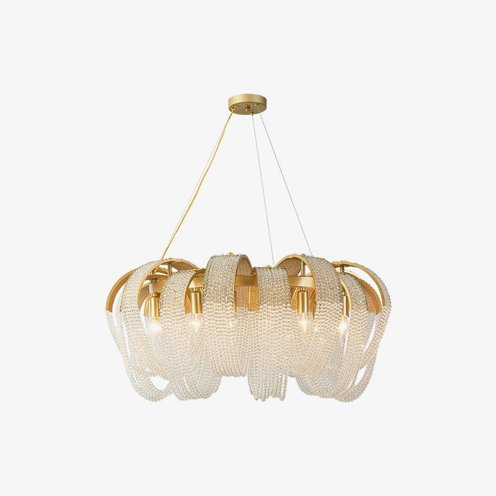 Mesh Crystal Chandelier-DWHOME