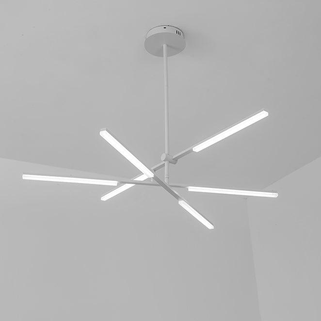 Faro minimalist all white pendant light chandelier.