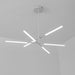 Faro minimalist all white pendant light chandelier.