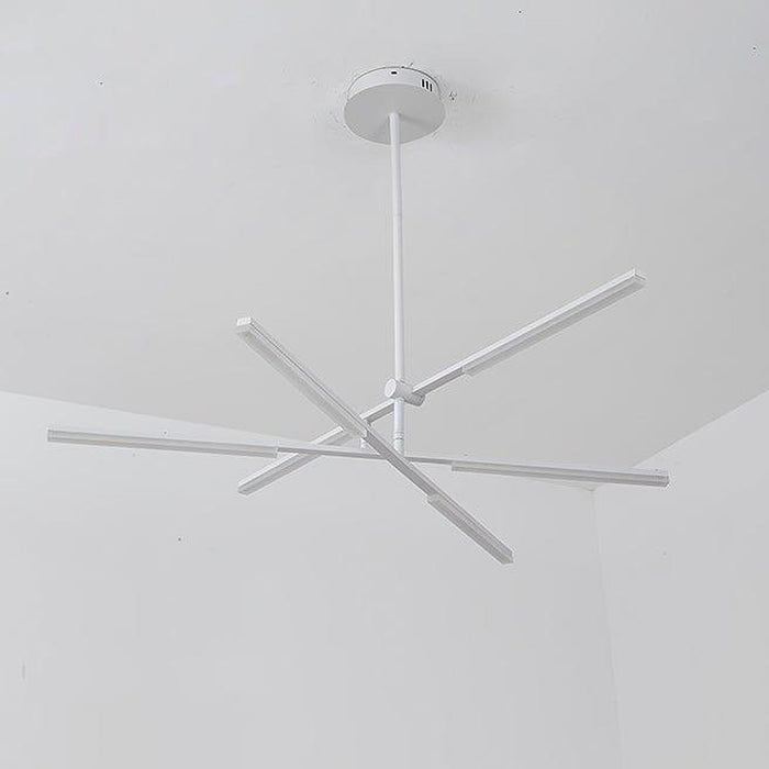 Faro minimalist all white pendant light chandelier-DWHOME