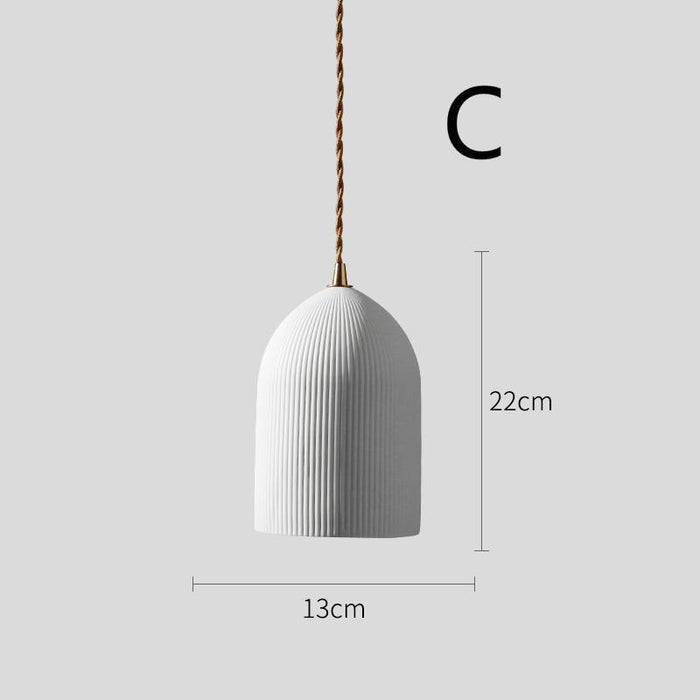 LED New Modern Simple Ceramic Pendant Light.