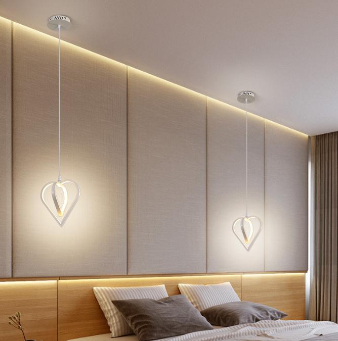 LED Heart Shape Design Pendant Light.