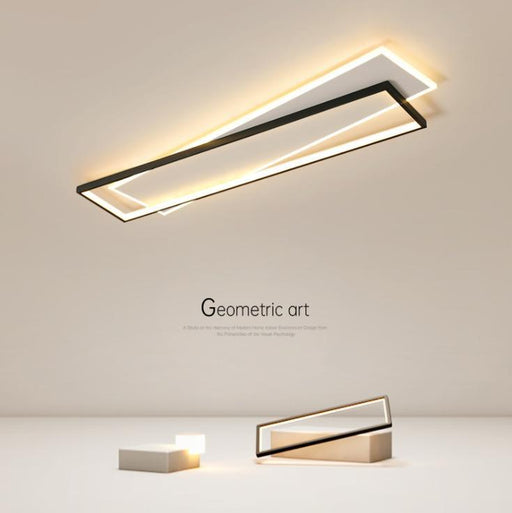 LED Creative Simple Modern Black & White Ceiling Light.