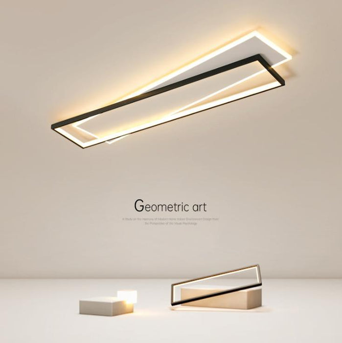 LED Creative Simple Modern Black & White Ceiling Light.