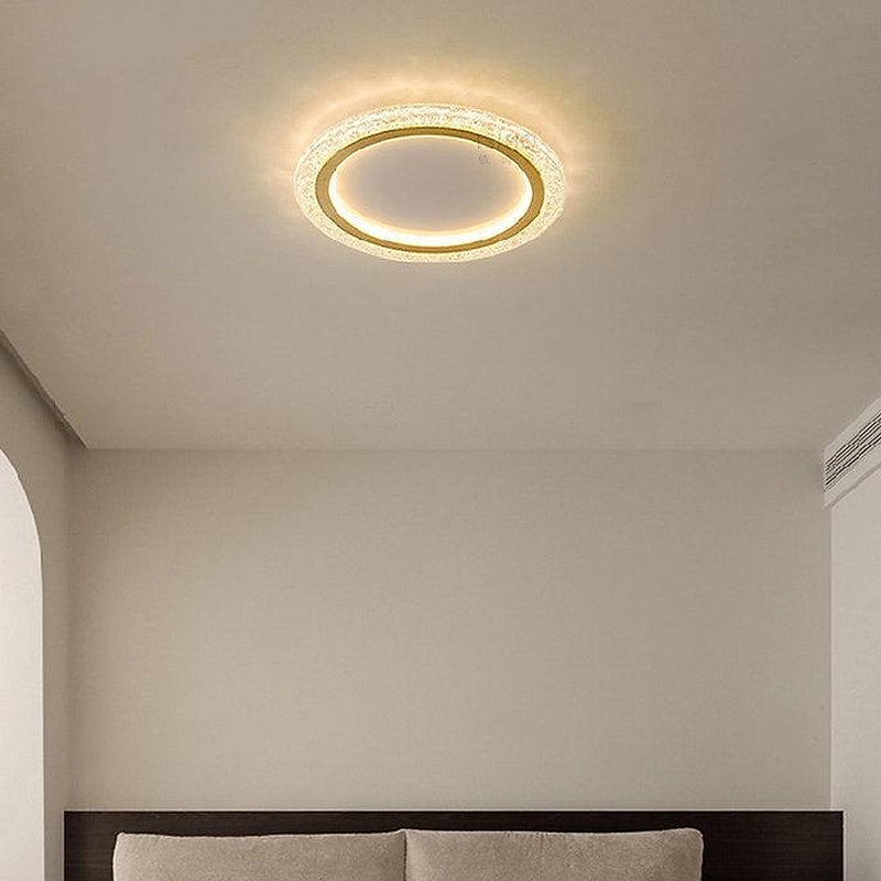 LED Super Thin Brass & Acrylic Ceiling Light-DWHOME