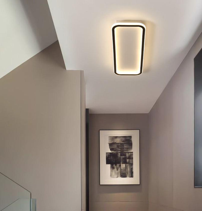 LED Simple Modern Ceiling Light Black+White 2.