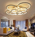 Modern Multi-Circle LED Ceiling Light for Living Room.