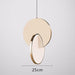 LED Twin Discs Modern Pendant Light.