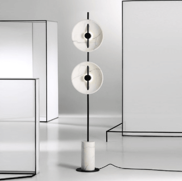 LED Double-Disc Decorative Floor Lamp.