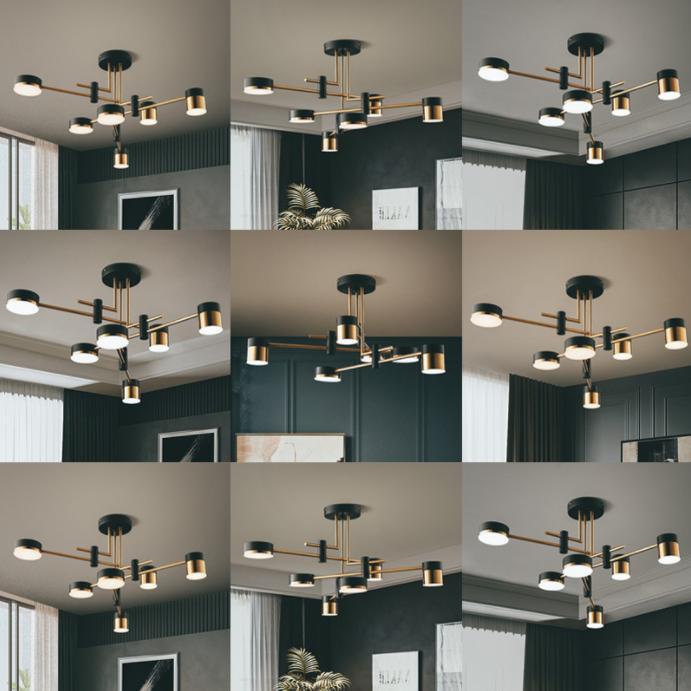 LED Multi-Design Modern Creative Ceiling Light.