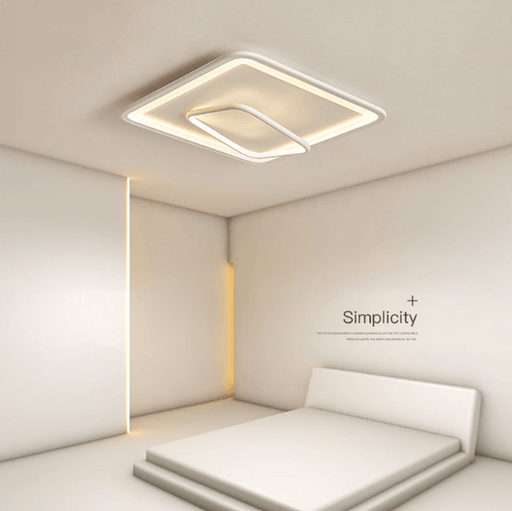 LED Dual-Square Creative Modern Ceiling Light.